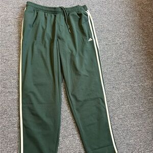 Adidas Forest Green Pants with White Accents